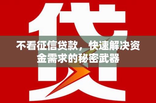 宝清不看征信贷款，快速解决资金需求的秘密武器