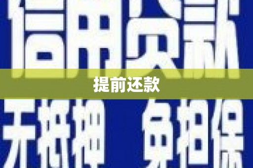 宝清提前还款